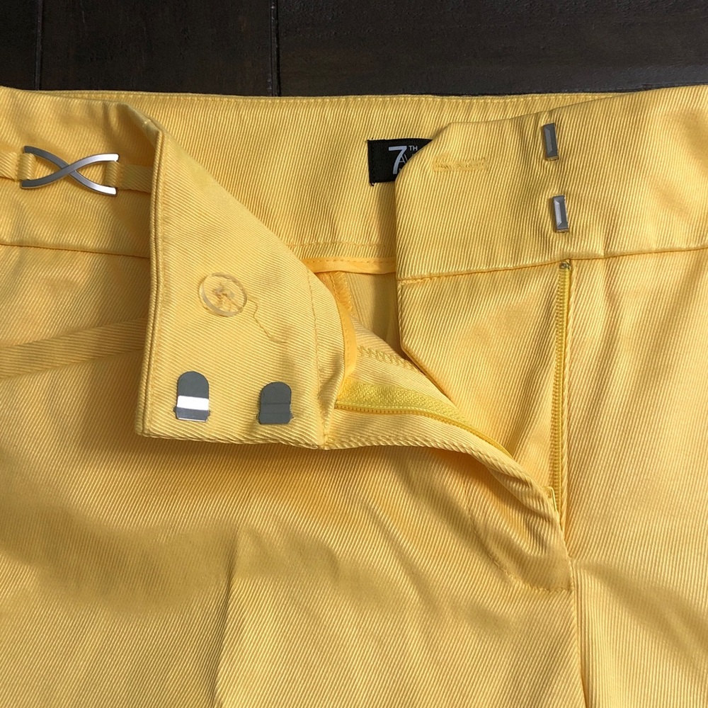 7th avenue women yellow pants - Picture 15 of 16